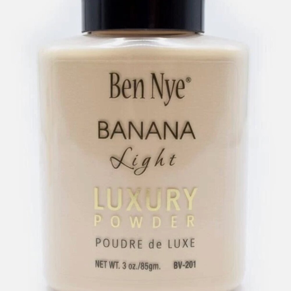 Ben Nye Banana Light Luxury Powder 3 oz Full Size 30% USED No Cap on Bottle